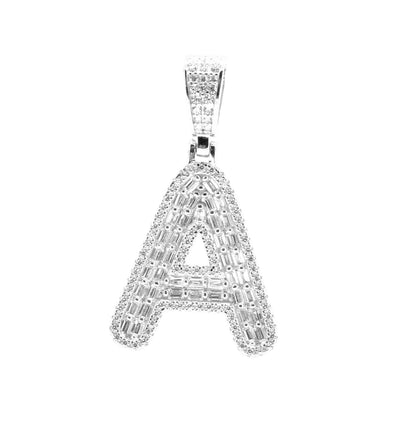 Kenzy Mii- 925 Sterling Spark Alphabetic Charm Letter Women's Pendant