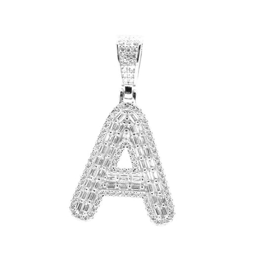 Kenzy Mii- 925 Sterling Spark Alphabetic Charm Letter Women's Pendant