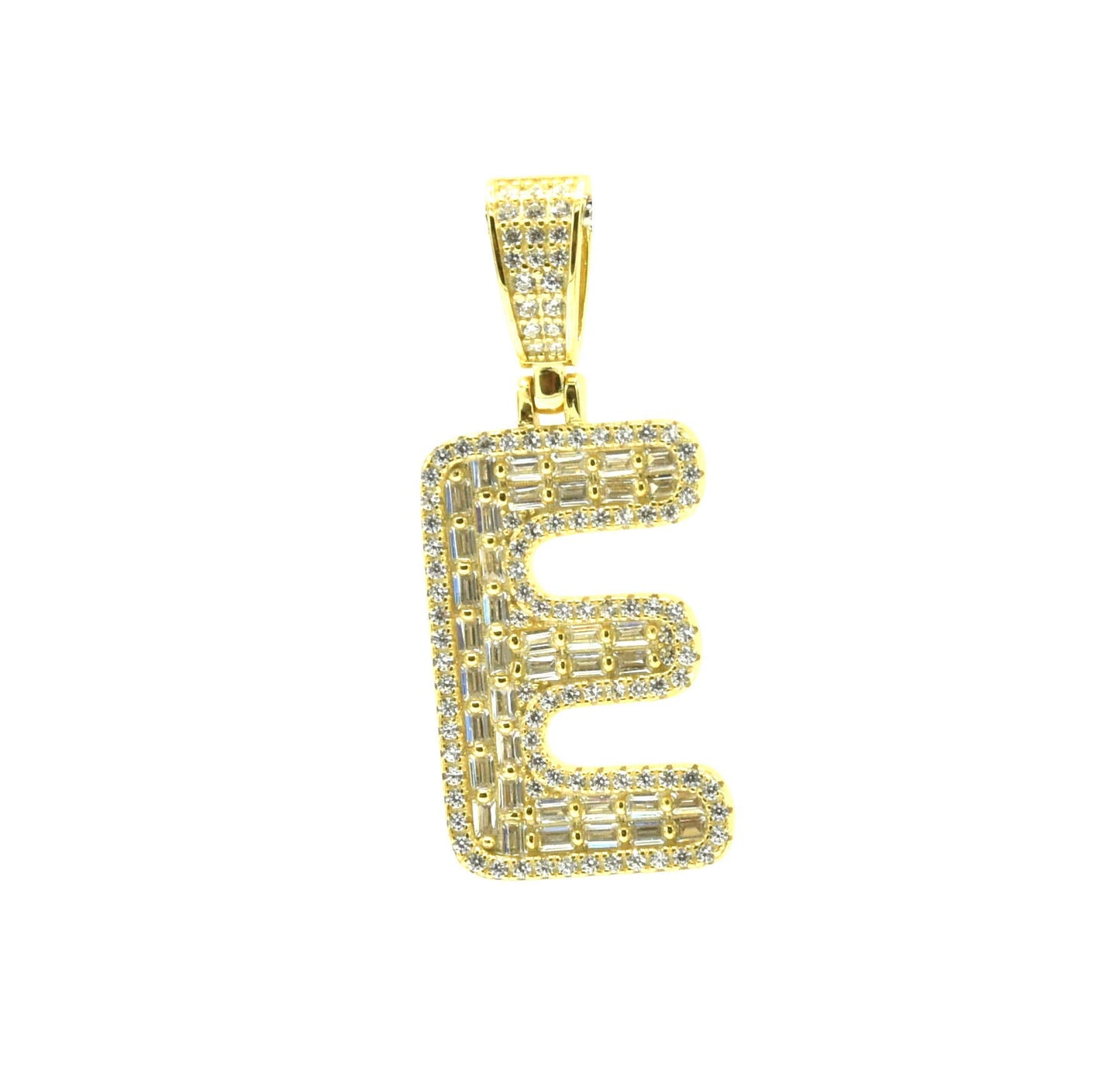Kenzy Mii- 925 Sterling Spark Alphabetic Charm Letter Women's Pendant