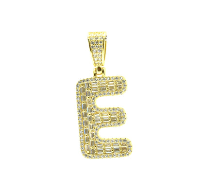 Kenzy Mii- 925 Sterling Spark Alphabetic Charm Letter Women's Pendant