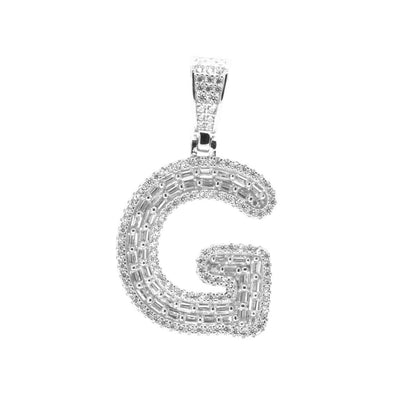 Kenzy Mii- 925 Sterling Spark Alphabetic Charm Letter Women's Pendant