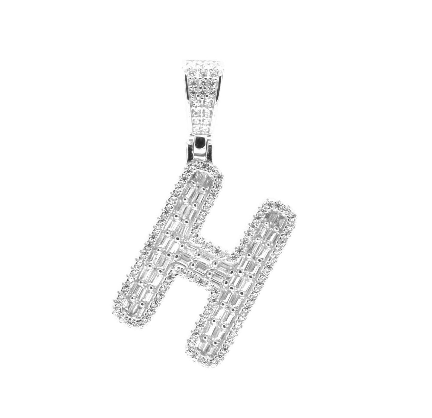 Kenzy Mii- 925 Sterling Spark Alphabetic Charm Letter Women's Pendant