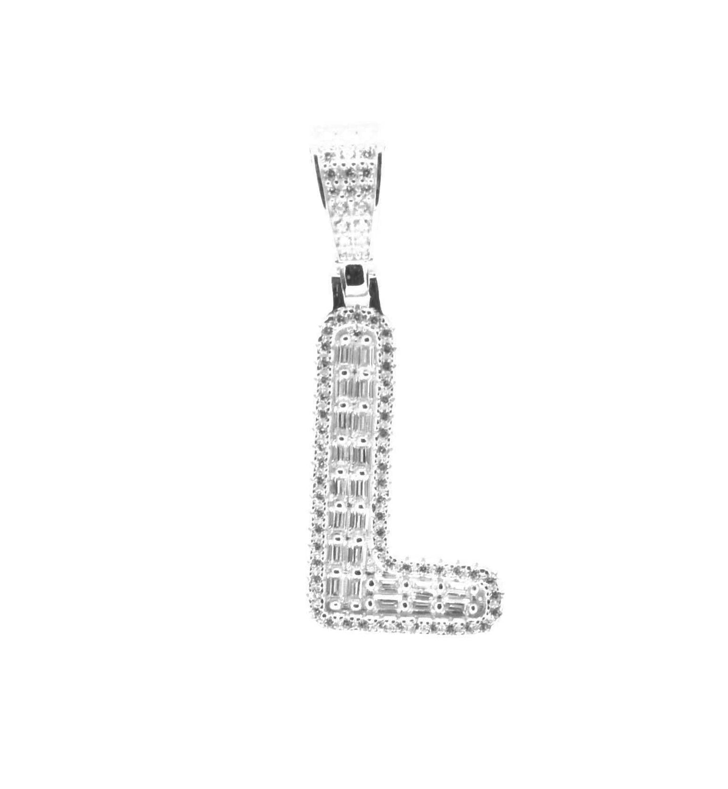 Kenzy Mii- 925 Sterling Spark Alphabetic Charm Letter Women's Pendant