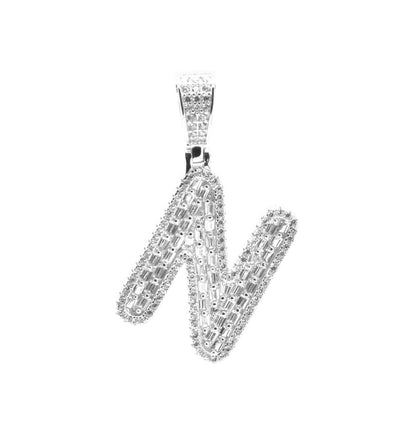 Kenzy Mii- 925 Sterling Spark Alphabetic Charm Letter Women's Pendant