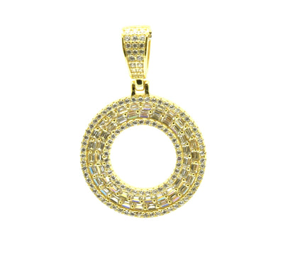 Kenzy Mii- 925 Sterling Spark Alphabetic Charm Letter Women's Pendant