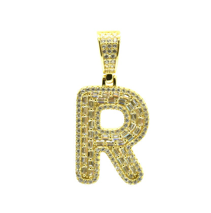 Kenzy Mii- 925 Sterling Spark Alphabetic Charm Letter Women's Pendant
