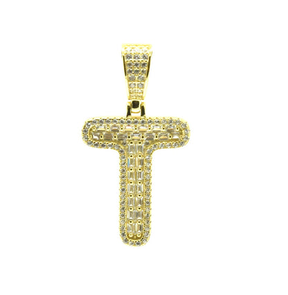 Kenzy Mii- 925 Sterling Spark Alphabetic Charm Letter Women's Pendant