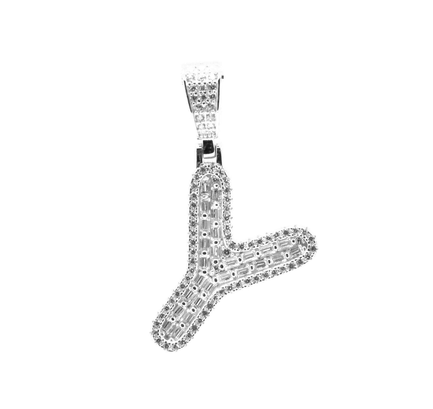 Kenzy Mii- 925 Sterling Spark Alphabetic Charm Letter Women's Pendant