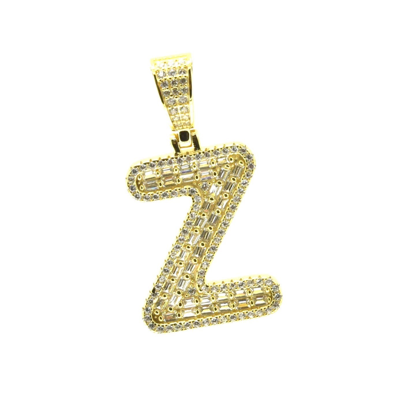 Kenzy Mii- 925 Sterling Spark Alphabetic Charm Letter Women's Pendant
