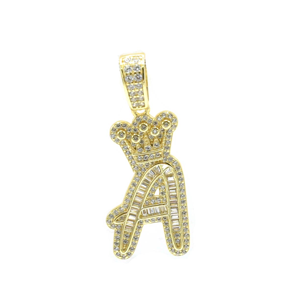 Kenzy Mii- 925 Sterling Crown Alphabetic Letter Women's Pendant