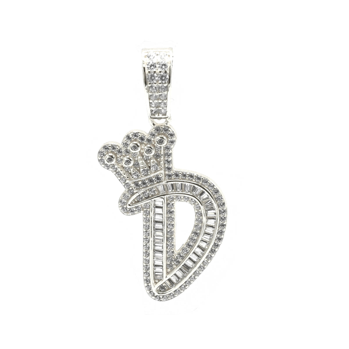 Kenzy Mii- 925 Sterling Crown Alphabetic Letter Women's Pendant