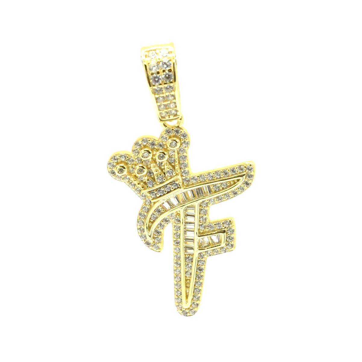 Kenzy Mii- 925 Sterling Crown Alphabetic Letter Women's Pendant
