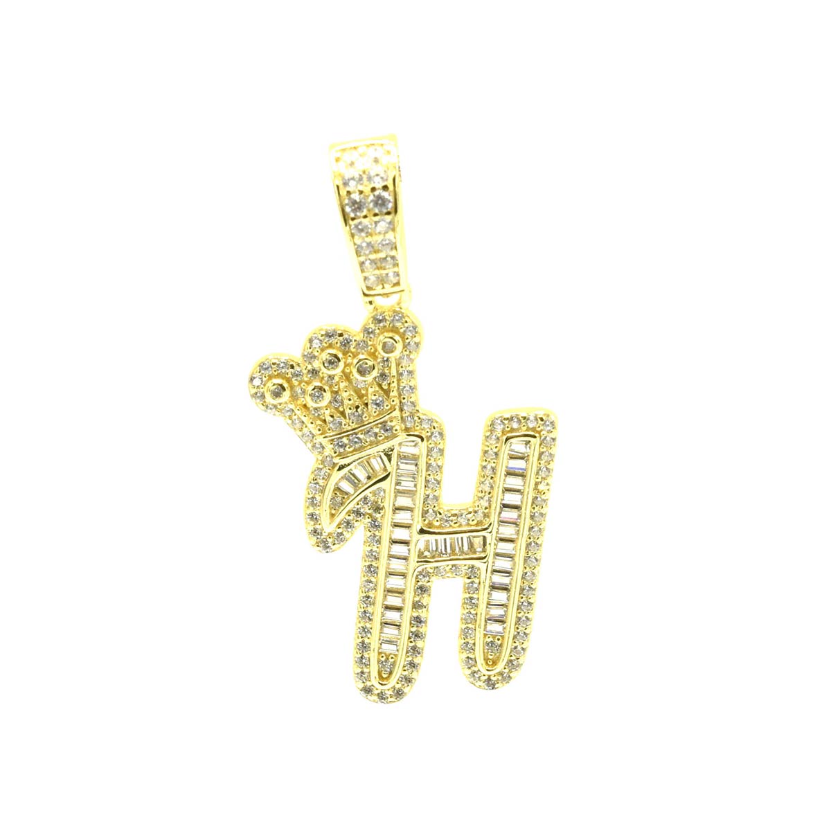 Kenzy Mii- 925 Sterling Crown Alphabetic Letter Women's Pendant