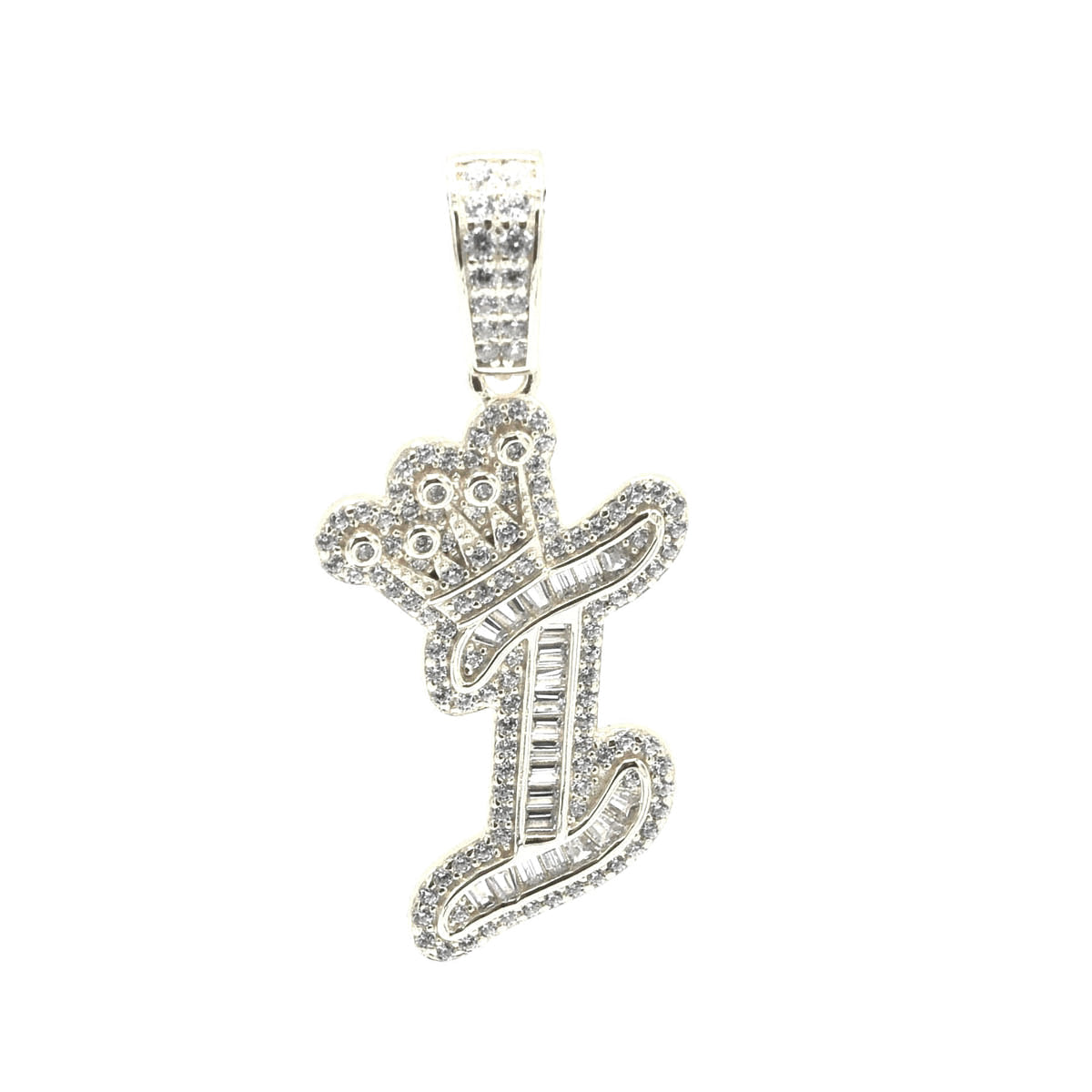 Kenzy Mii- 925 Sterling Crown Alphabetic Letter Women's Pendant