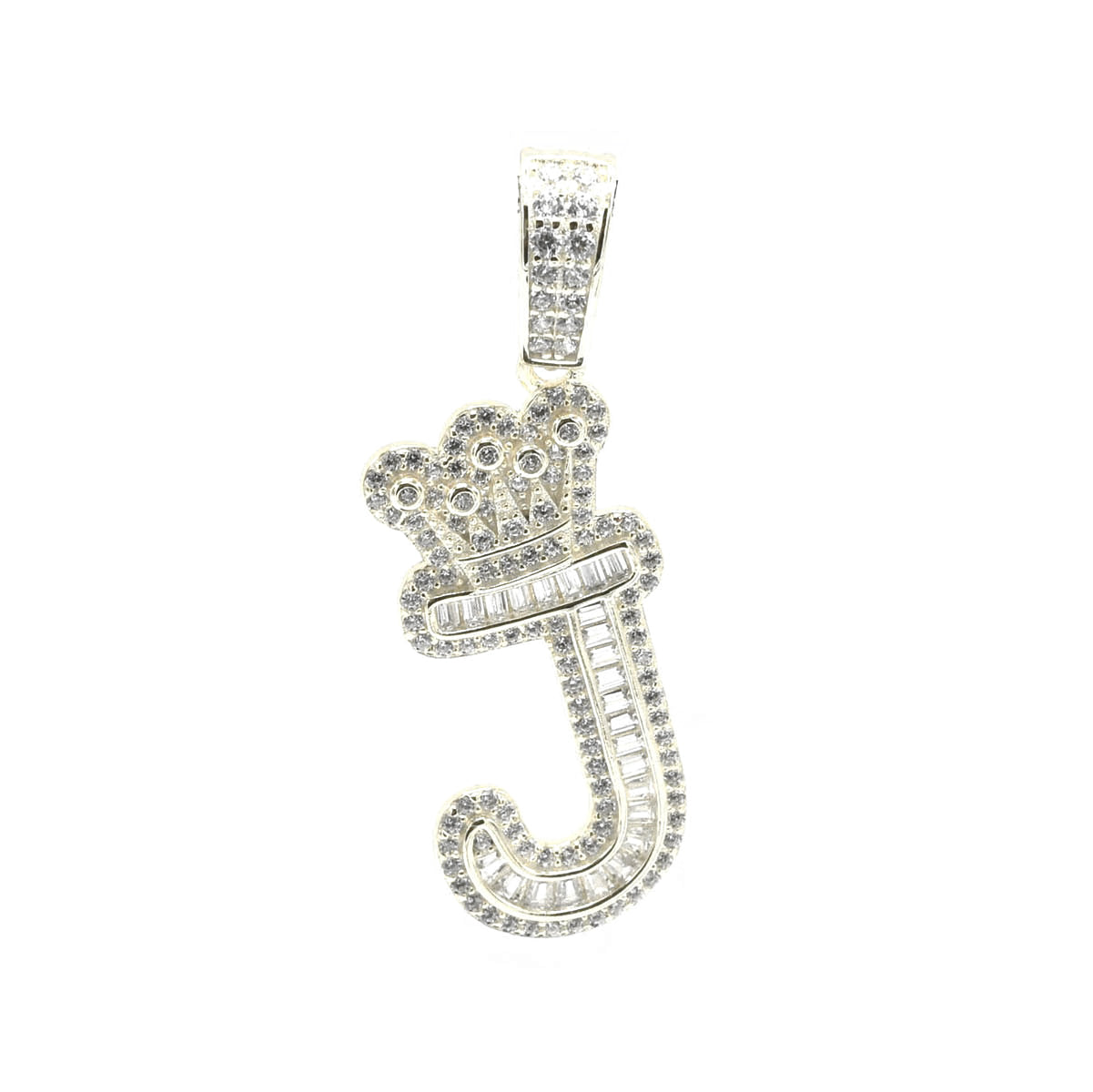 Kenzy Mii- 925 Sterling Crown Alphabetic Letter Women's Pendant