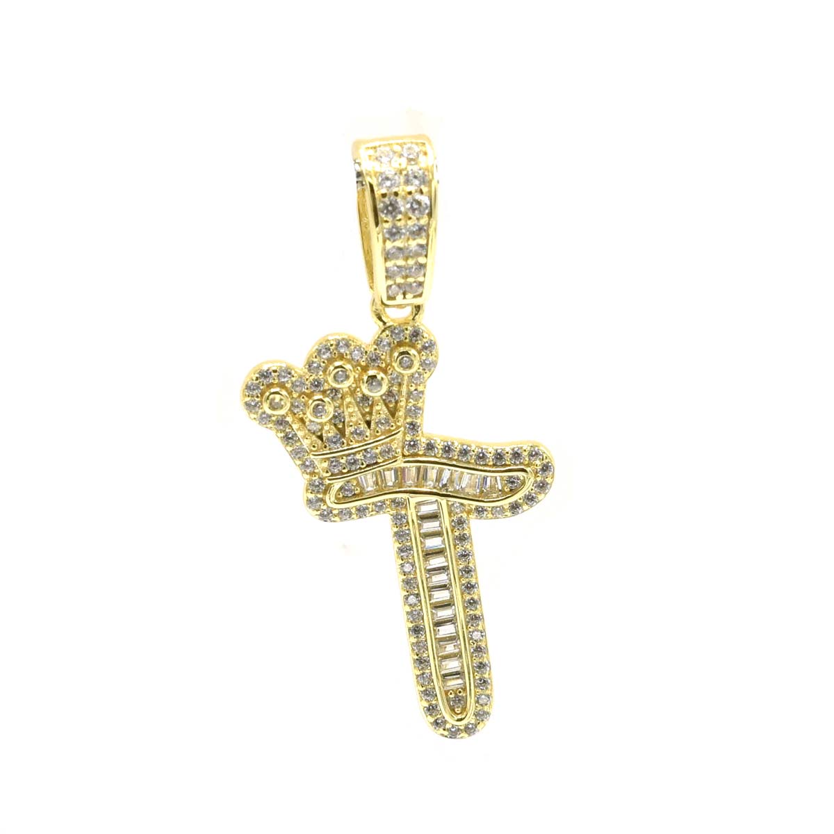 Kenzy Mii- 925 Sterling Crown Alphabetic Letter Women's Pendant