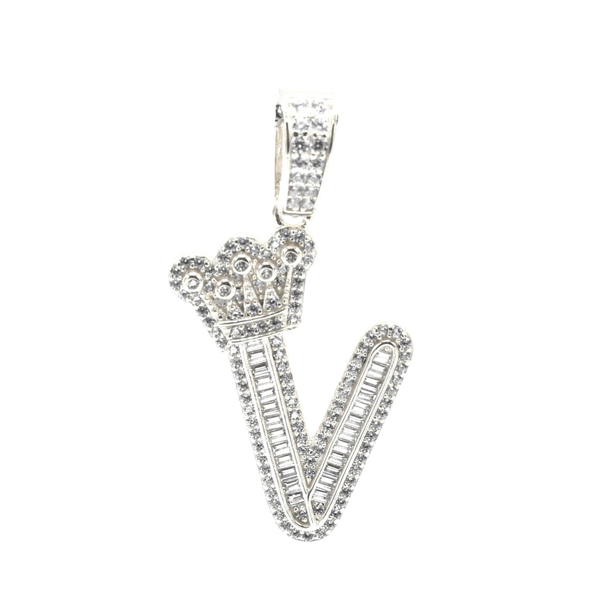Kenzy Mii- 925 Sterling Crown Alphabetic Letter Women's Pendant