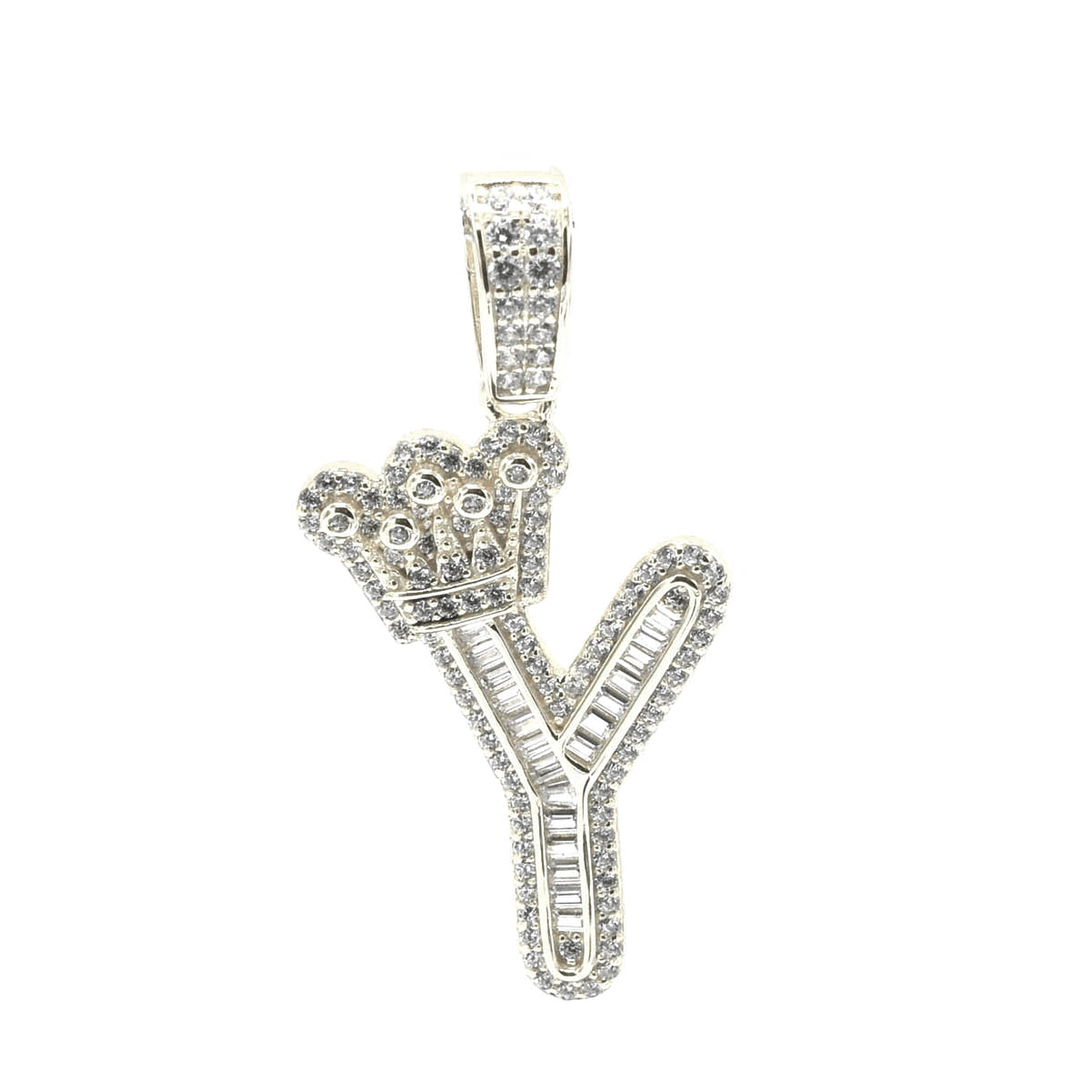 Kenzy Mii- 925 Sterling Crown Alphabetic Letter Women's Pendant