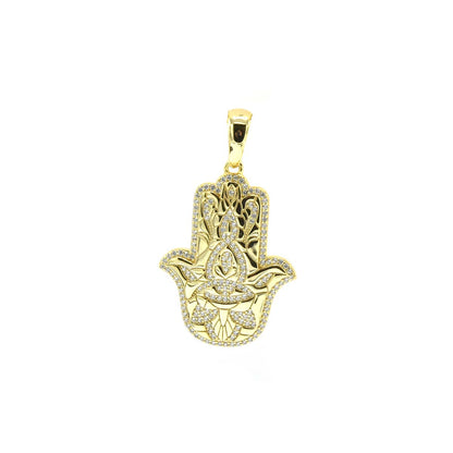 Kenzy Mii- 925 Sterling Hamsa Hand of Fatima Women's Pendant