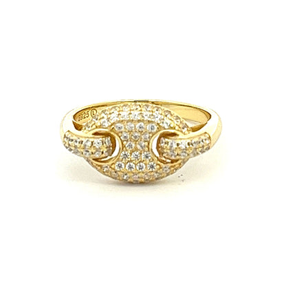 Kenzy Mii- 925 Sterling Silver Mariner Link Women's Ring