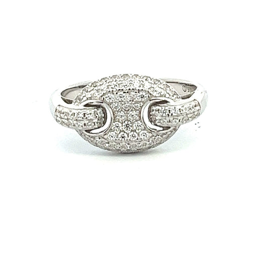Kenzy Mii- 925 Sterling Silver Mariner Link Women's Ring