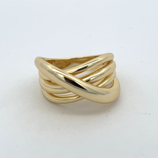 Kenzy Mii- 925 Sterling Silver Picasso Nine Band Melody Women's Ring