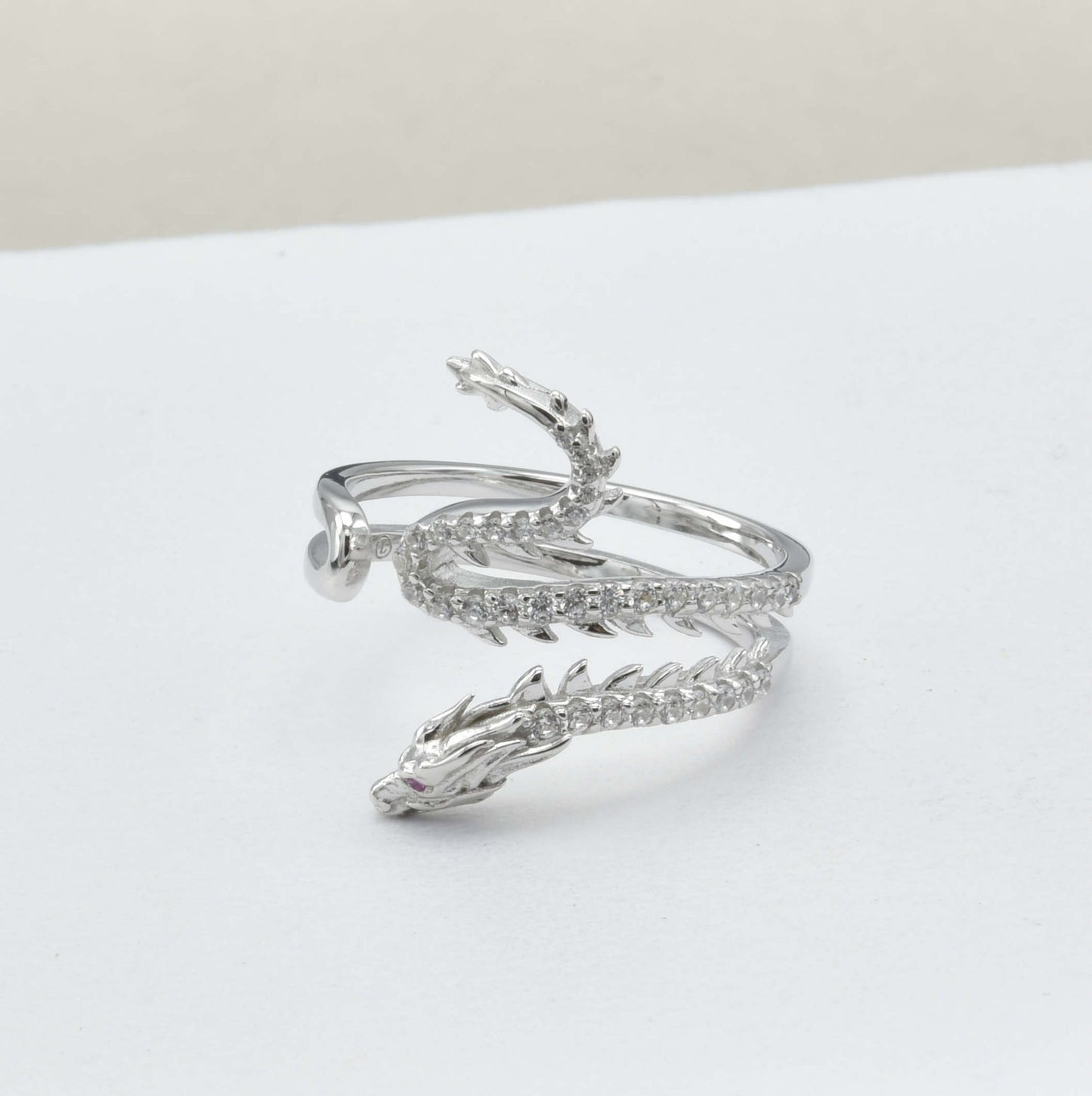 Kenzy Mii- 925 Sterling Silver Dragon Tail Women's Ring