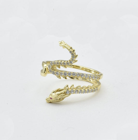 Kenzy Mii- 925 Sterling Silver Dragon Tail Women's Ring