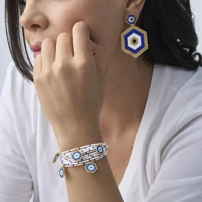 Kenzy Mii - Hexa 5 Evil Eye charm Bracelet