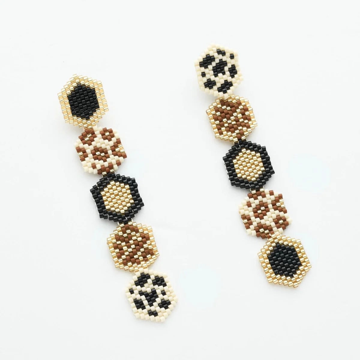 Kenzy Mii - Safari Five-Hex Earrings