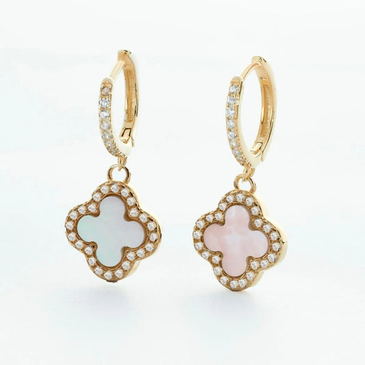 Kenzy Mii - White Gold Clover Sparkle