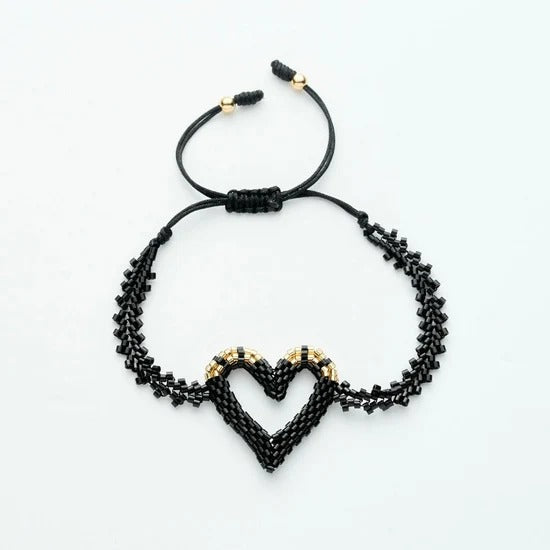 Kenzy Mii - Heart Silhouette - Black & Gold