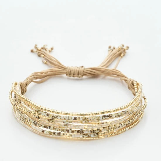 Kenzy Mii - Ten-Line Gold Miyuki Bracelet