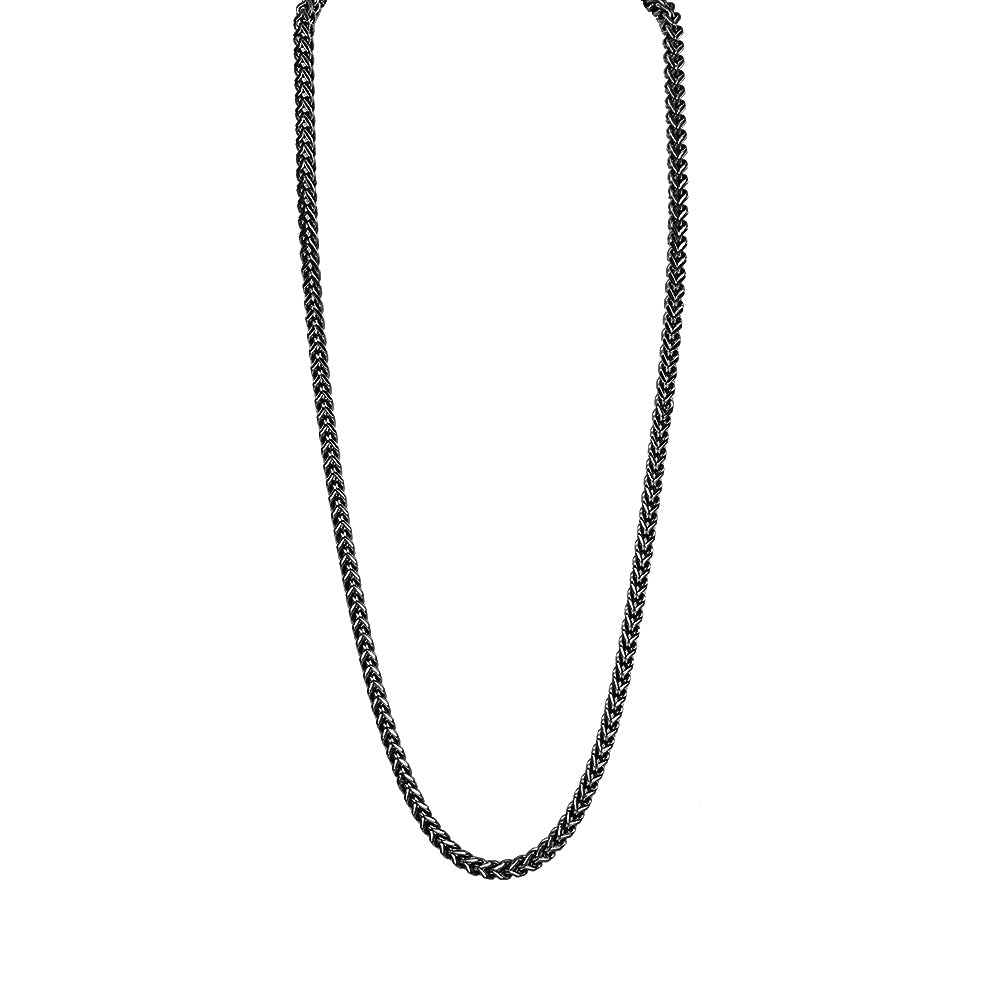 Kenzy Mii - 4mm Stainless Steel Square Franco Unisex Chain