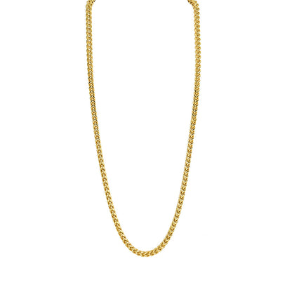 Kenzy Mii - 4mm Stainless Steel Square Franco Unisex Chain