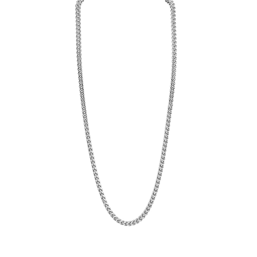 Kenzy Mii - 4mm Stainless Steel Square Franco Unisex Chain