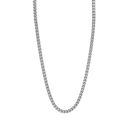 Kenzy Mii - 6mm Stainless Steel Square Franco Unisex Chain