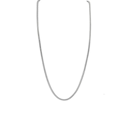 Kenzy Mii - 2.5mm Stainless Steel Square Franco Unisex Chain