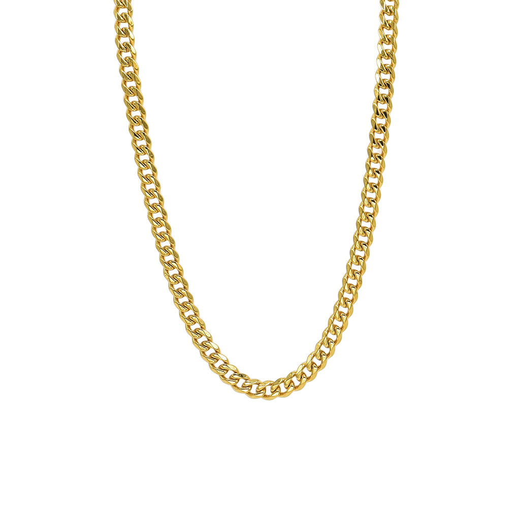 Kenzy Mii - 7mm Stainless Steel Miami Cuban Chain Unisex Chain