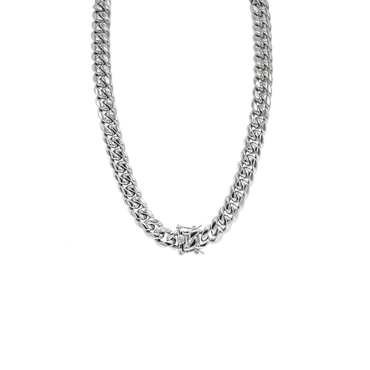 Kenzy Mii - 12mm Stainless Steel Cuban Link Unisex Chain