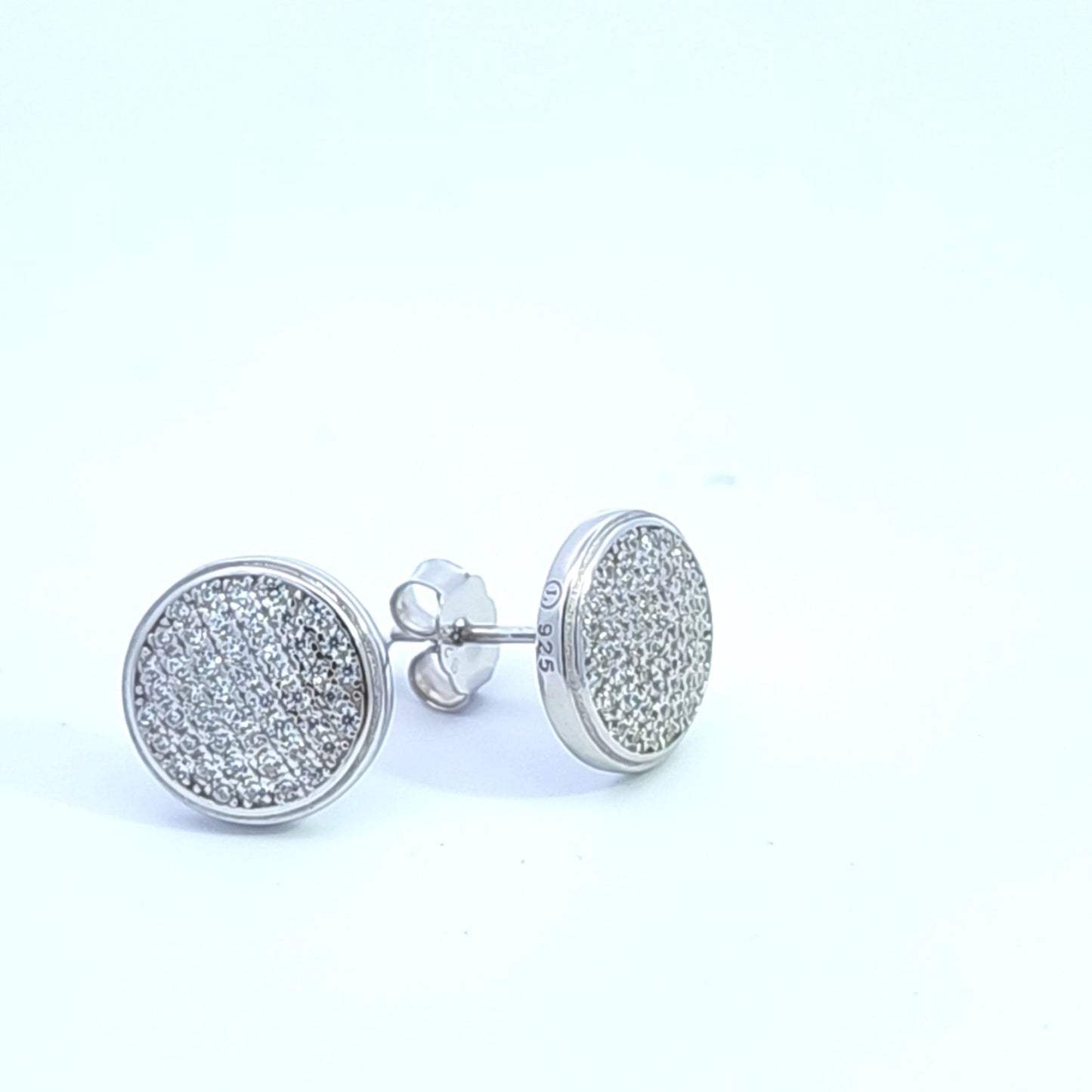 Kenzy Mii - 925 Sterling Silver Stud Tiny Zircon Women's Earings