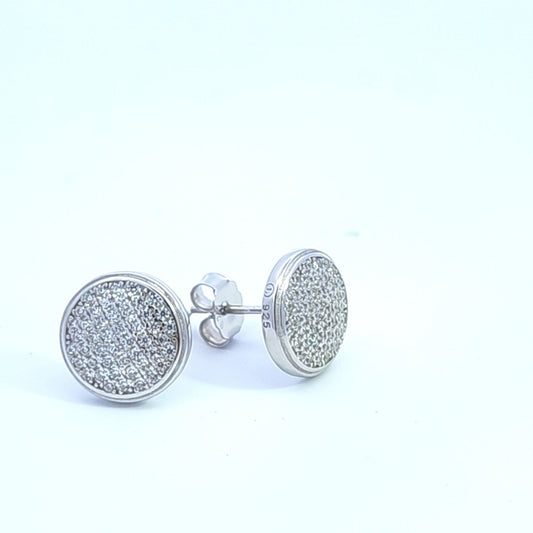 Kenzy Mii - 925 Sterling Silver Stud Tiny Zircon Women's Earings