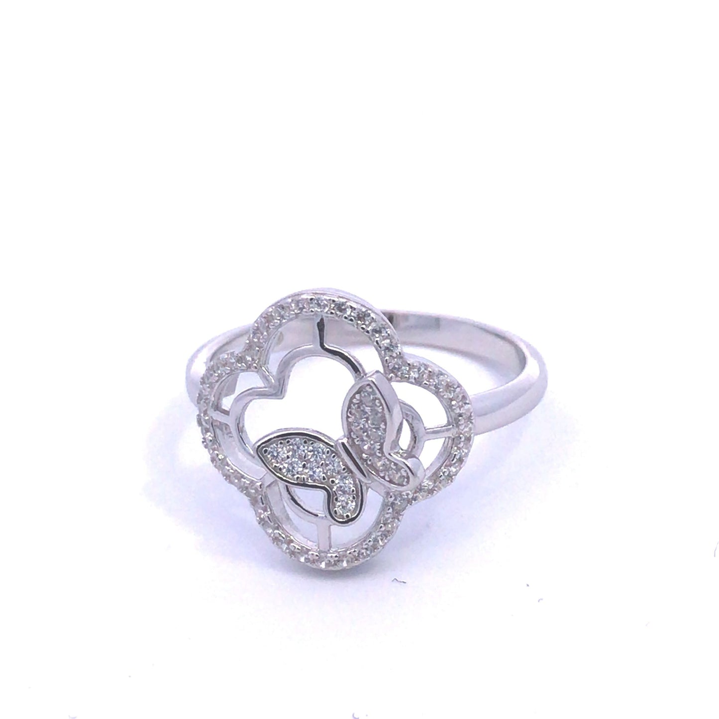 Kenzy Mii- 925 Sterling Silver Beautiful Butterfly Women's Ring