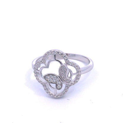 Kenzy Mii- 925 Sterling Silver Beautiful Butterfly Women's Ring